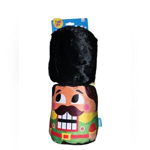 Barkbox Black Nutcracker Plush Pull Dog Toy, NWT.